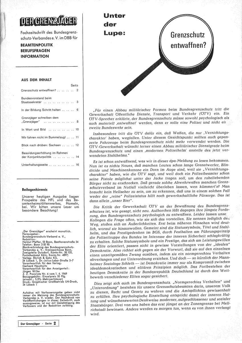 Der Grenzjäger 03/1970 – Seite 2