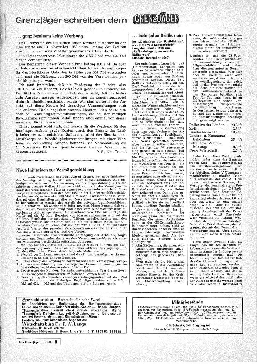 Der Grenzjäger 03/1970 – Seite 8