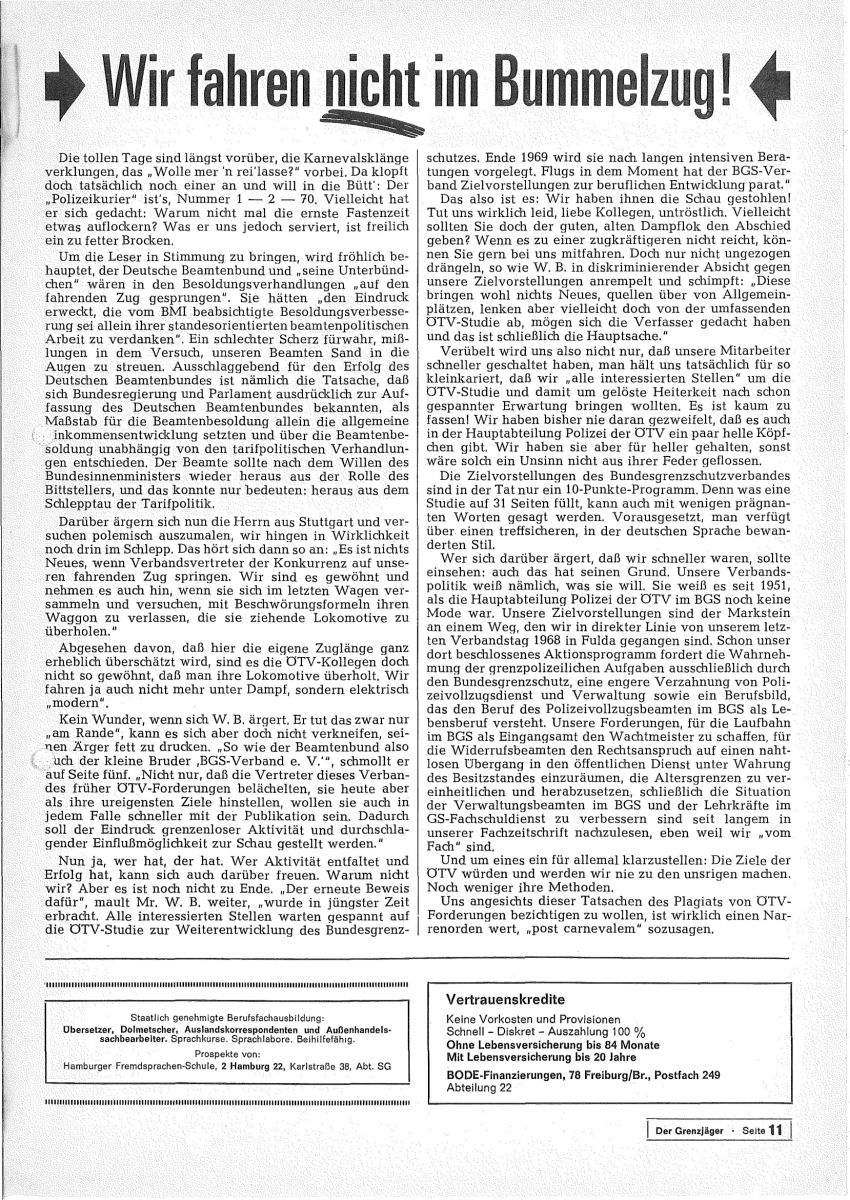 Der Grenzjäger 03/1970 – Seite 11