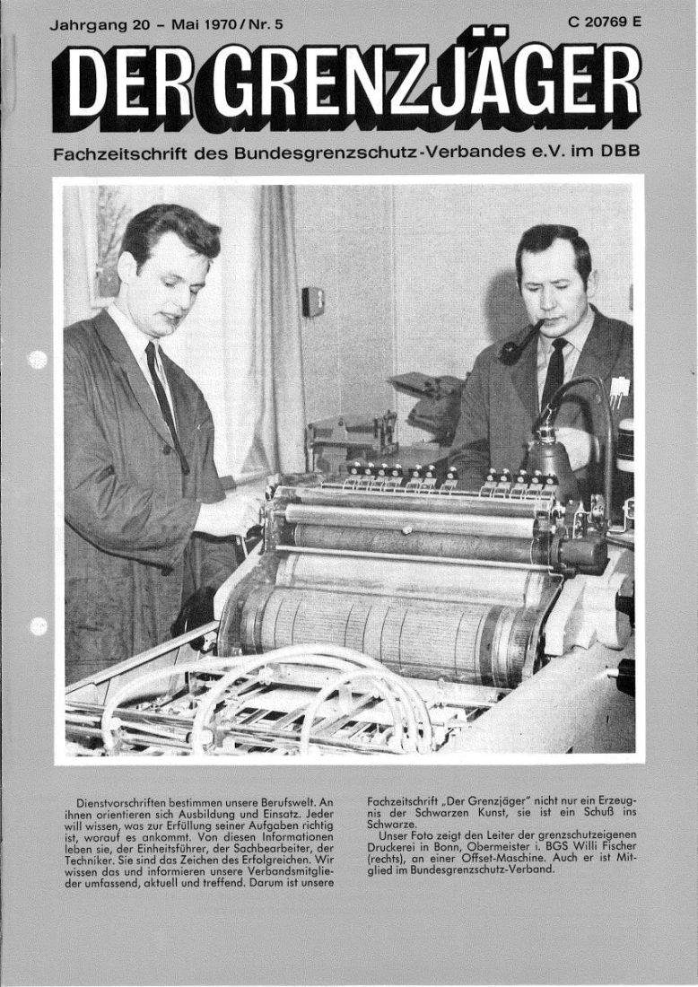 Der Grenzjäger 05/1970 – Seite 1