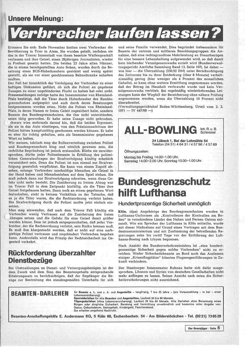 Der Grenzjäger 01/1973 – Seite 5