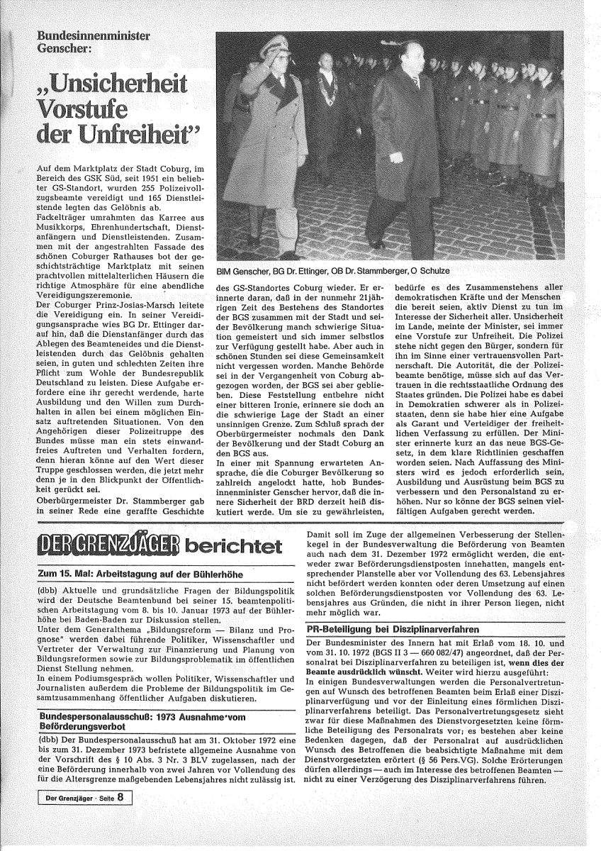 Der Grenzjäger 01/1973 – Seite 8