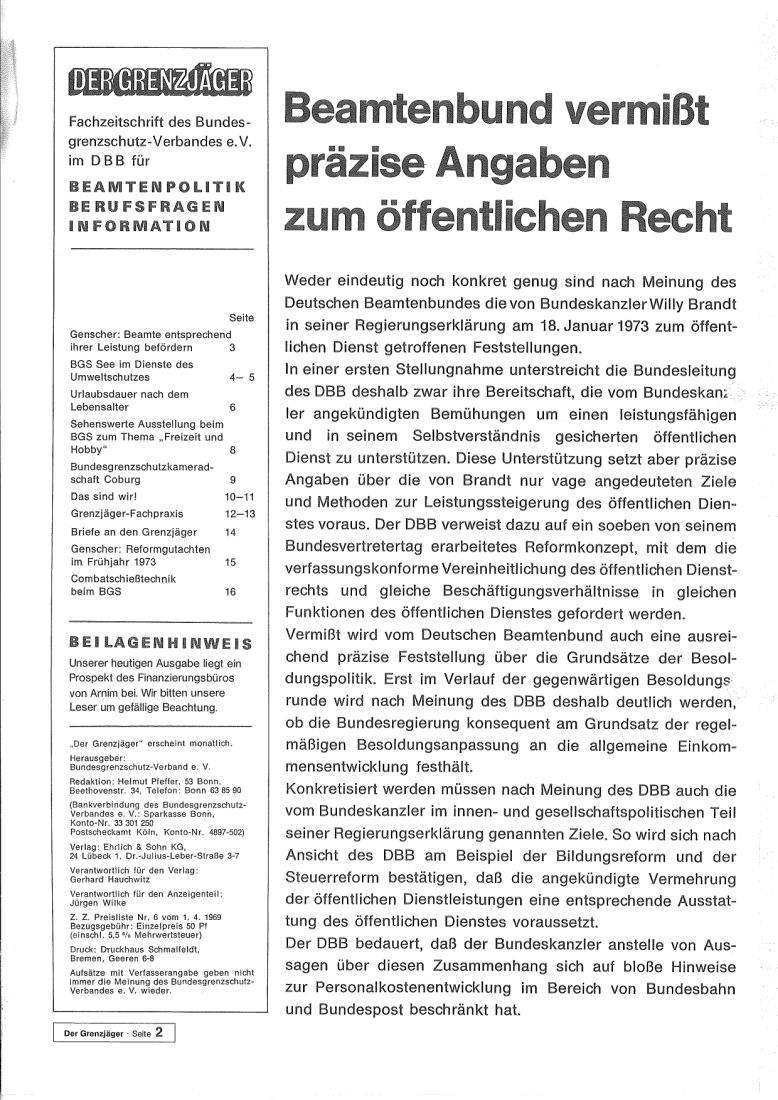 Der Grenzjäger 02/1973 – Seite 2