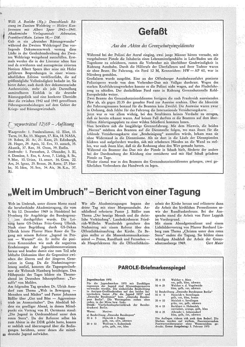 Die Parole 01/1970 – Seite 23