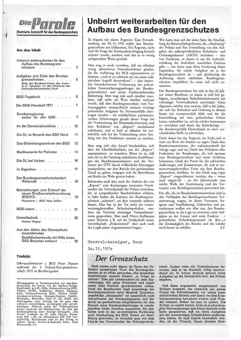 Die Parole 01/1971 – Seite 2