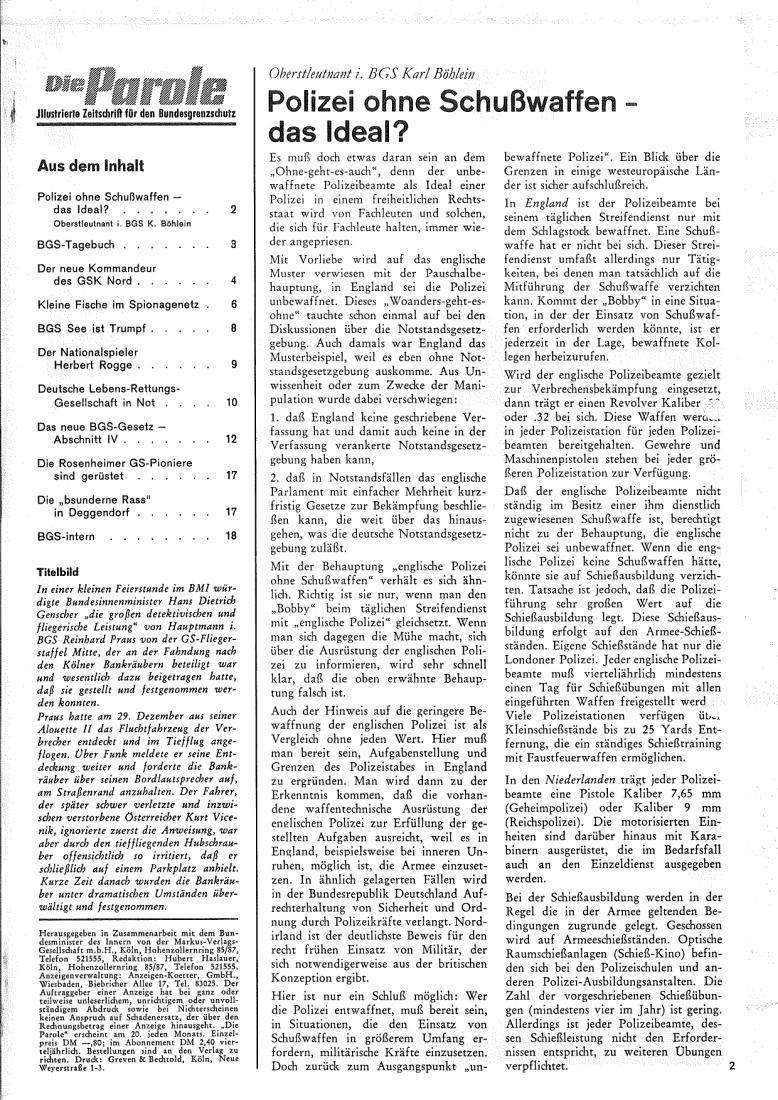 Die Parole 01/1972 – Seite 2
