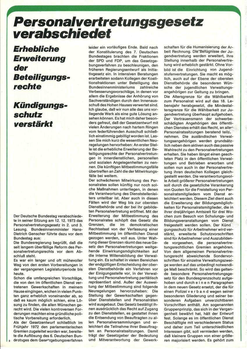 Zeitschrift des BGS 01/1974 – Seite 4