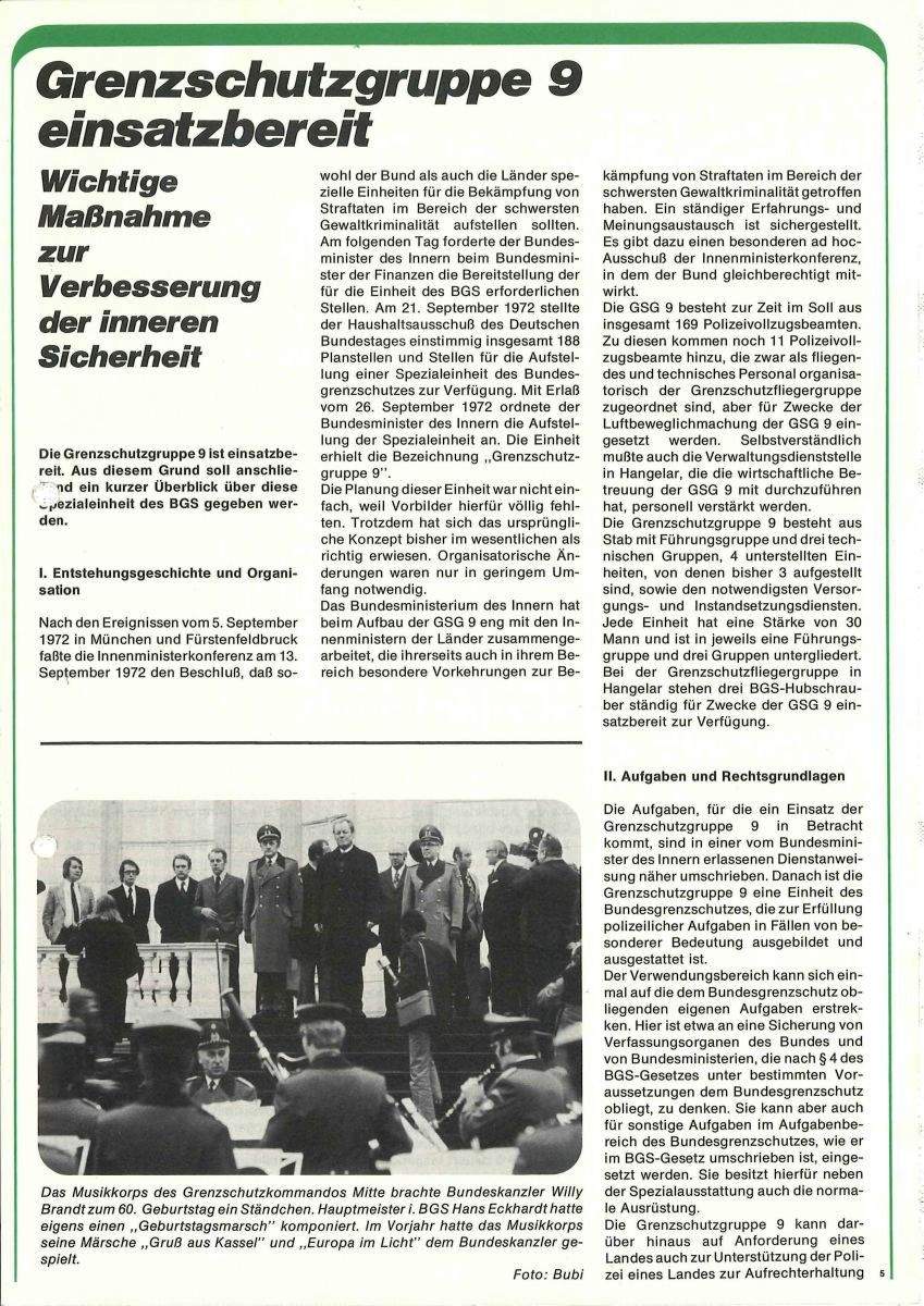Zeitschrift des BGS 01/1974 – Seite 7