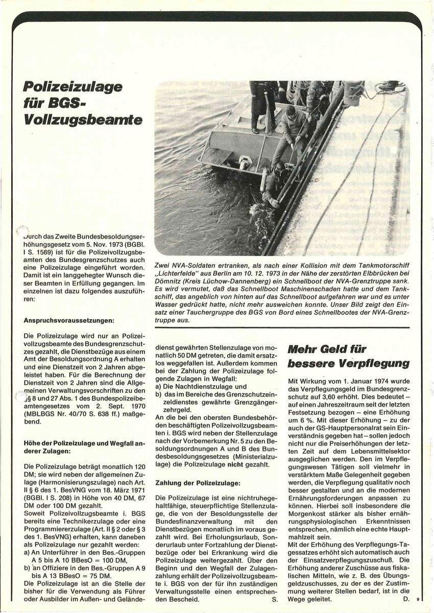 Zeitschrift des BGS 01/1974 – Seite 11