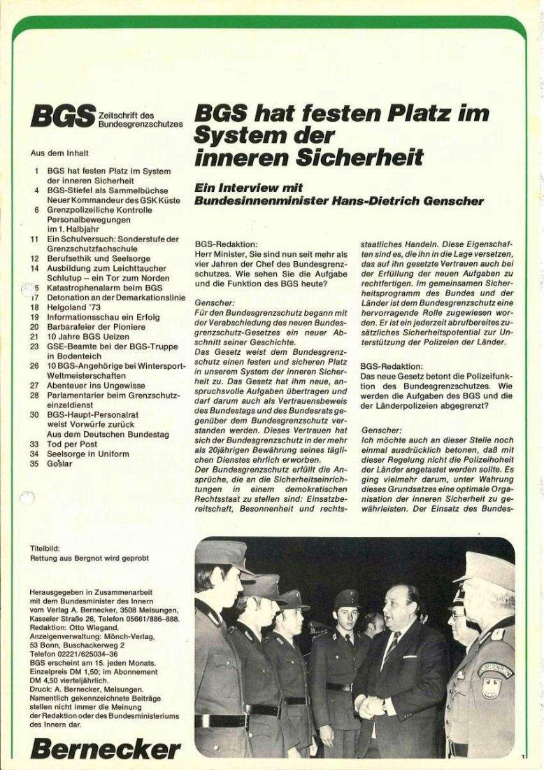 Zeitschrift des BGS 02/1974 – Seite 3