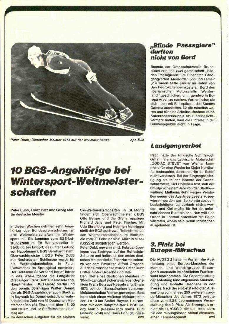 Zeitschrift des BGS 02/1974 – Seite 28