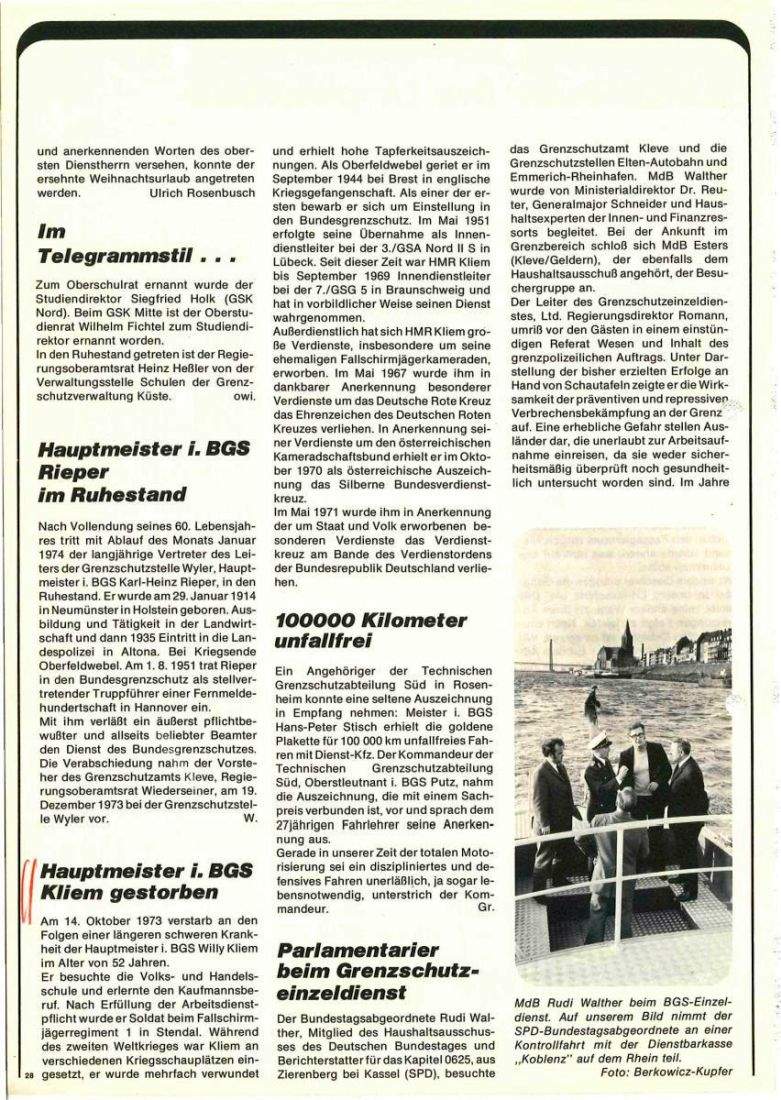 Zeitschrift des BGS 02/1974 – Seite 30