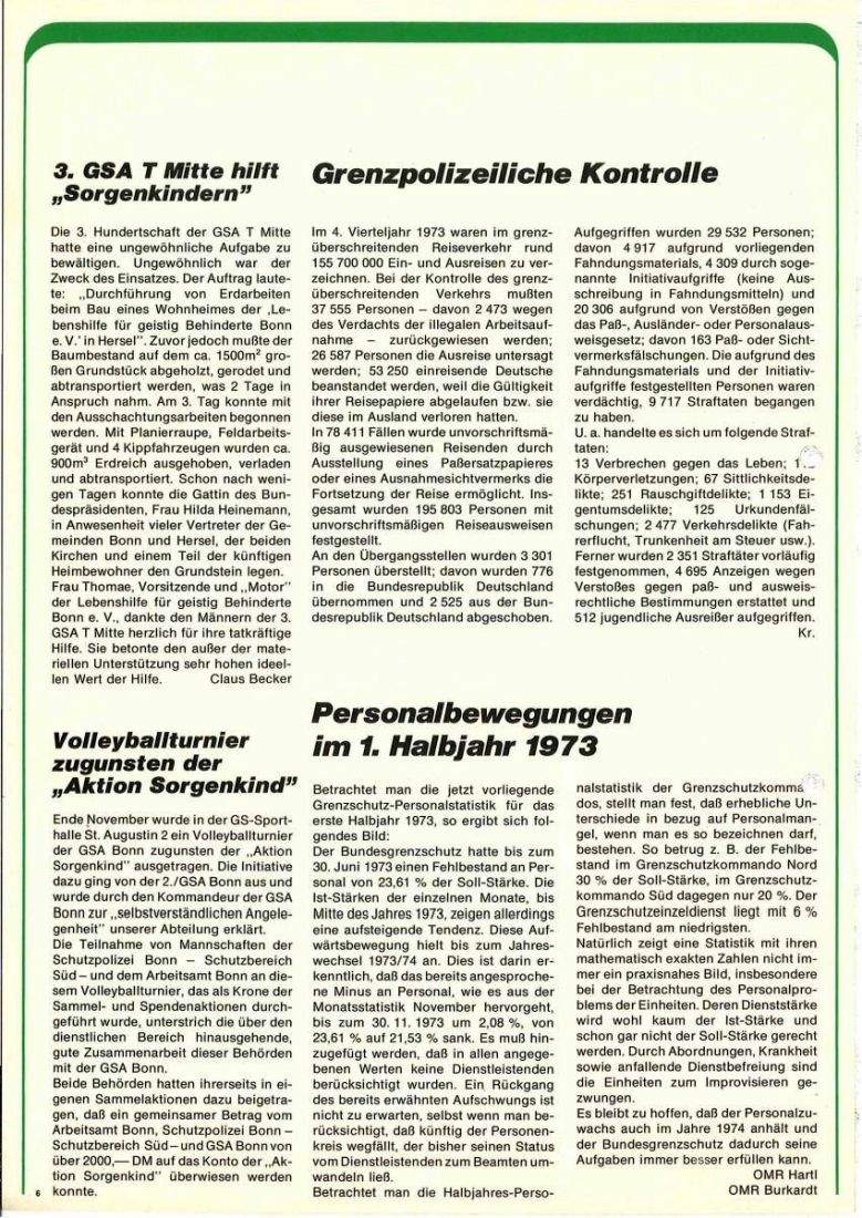 Zeitschrift des BGS 02/1974 – Seite 8