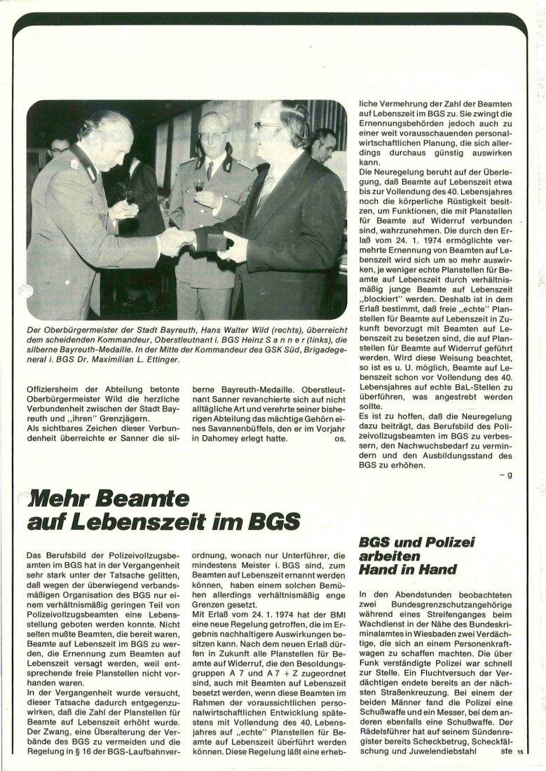 Zeitschrift des BGS 03/1974 – Seite 17