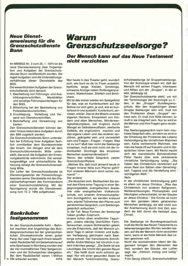 Zeitschrift des BGS 03/1974 – Seite 18