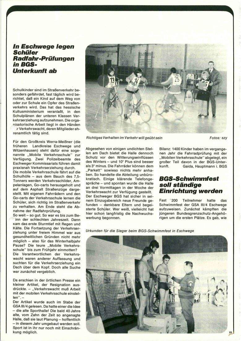 Zeitschrift des BGS 03/1974 – Seite 25