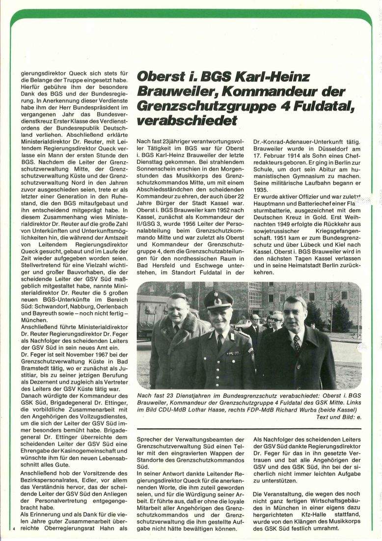 Zeitschrift des BGS 03/1974 – Seite 6