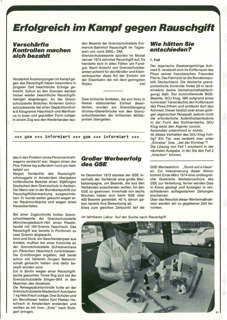Zeitschrift des BGS 04/1974 – Seite 23