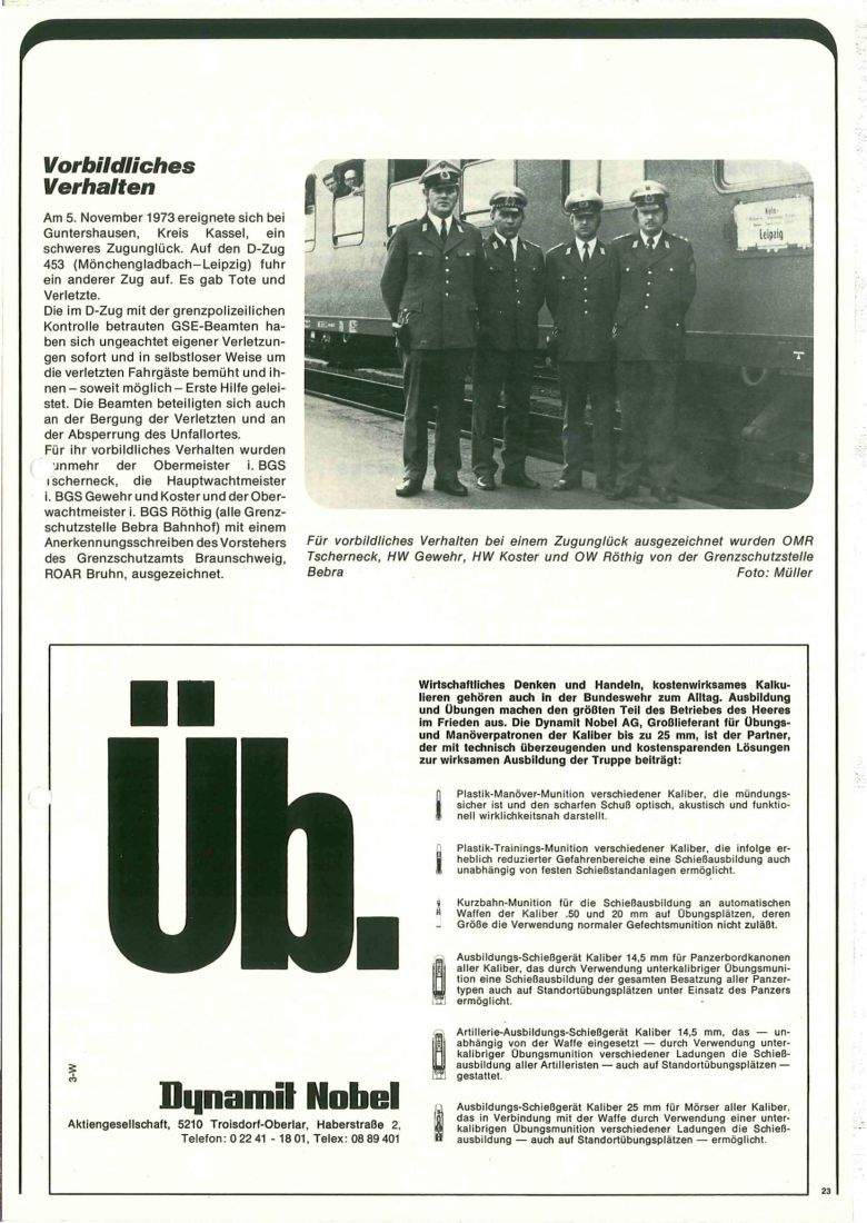 Zeitschrift des BGS 04/1974 – Seite 25