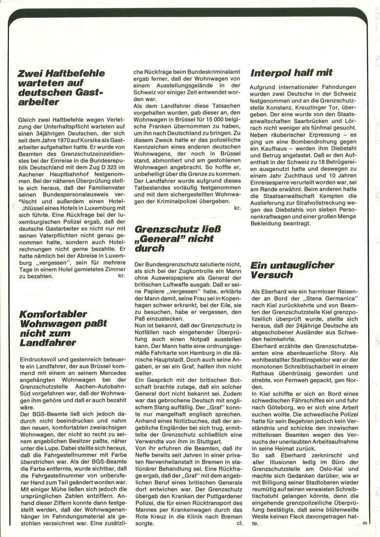 Zeitschrift des BGS 04/1974 – Seite 27