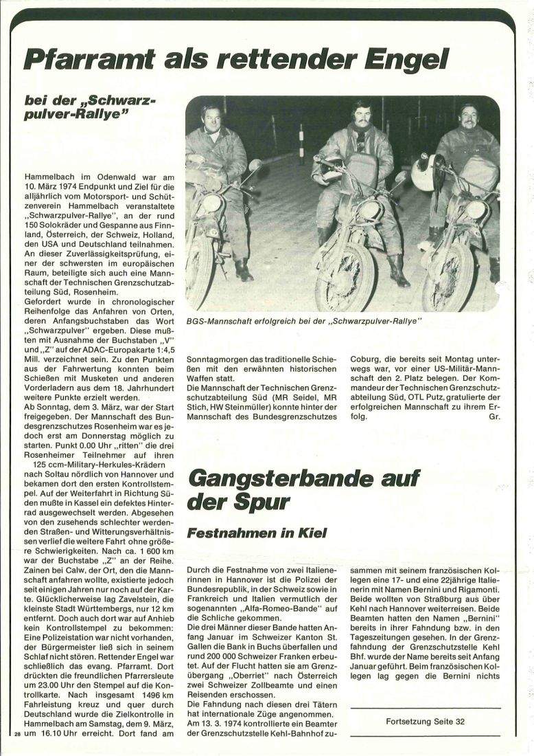Zeitschrift des BGS 04/1974 – Seite 30