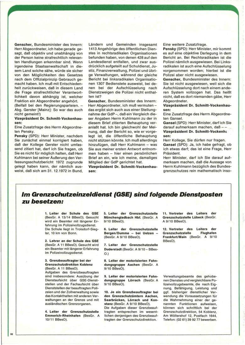 Zeitschrift des BGS 04/1974 – Seite 32