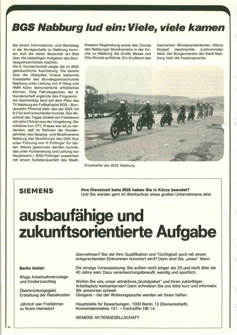 Zeitschrift des BGS 06/1974 – Seite 26