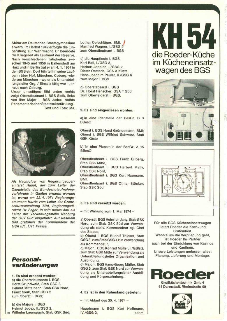 Zeitschrift des BGS 06/1974 – Seite 28