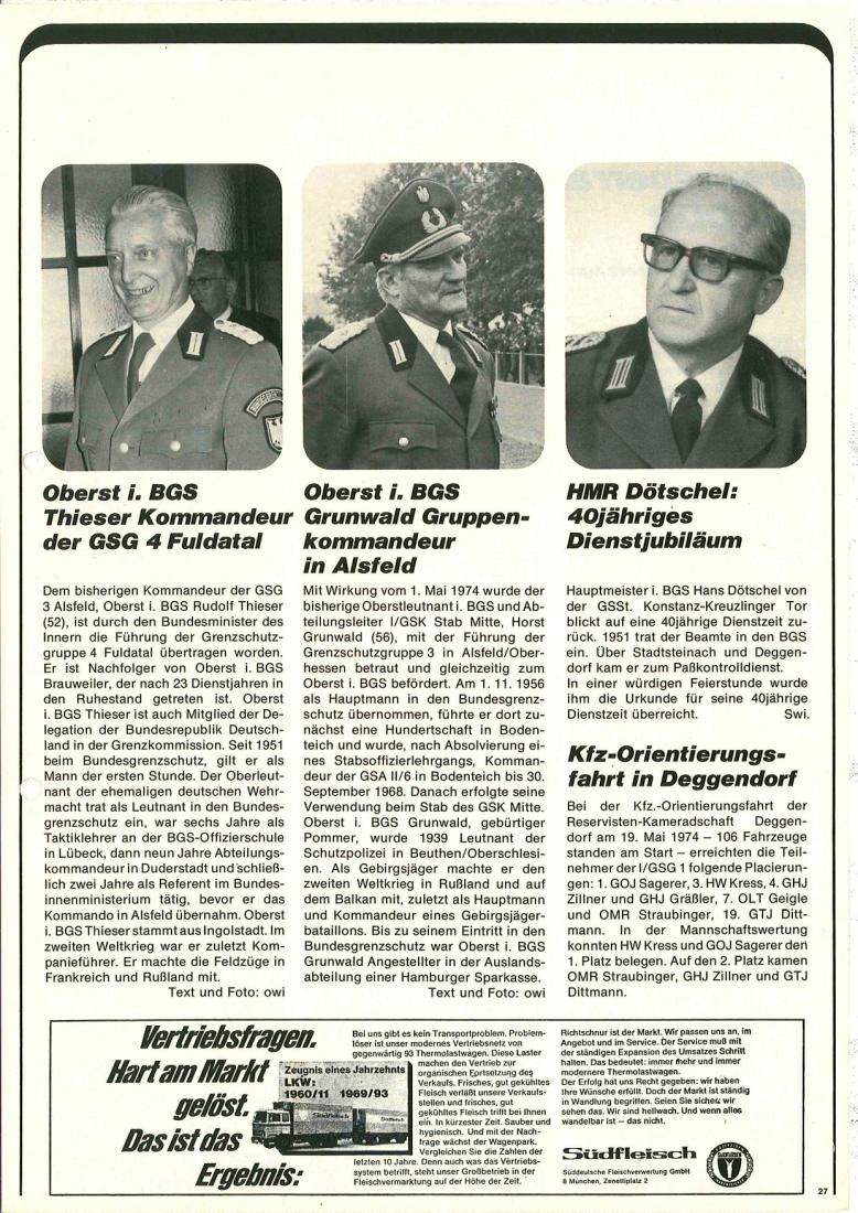 Zeitschrift des BGS 06/1974 – Seite 29