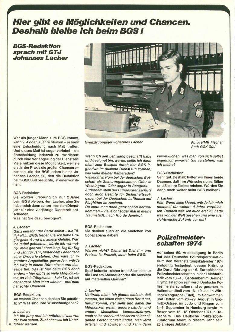 Zeitschrift des BGS 06/1974 – Seite 34