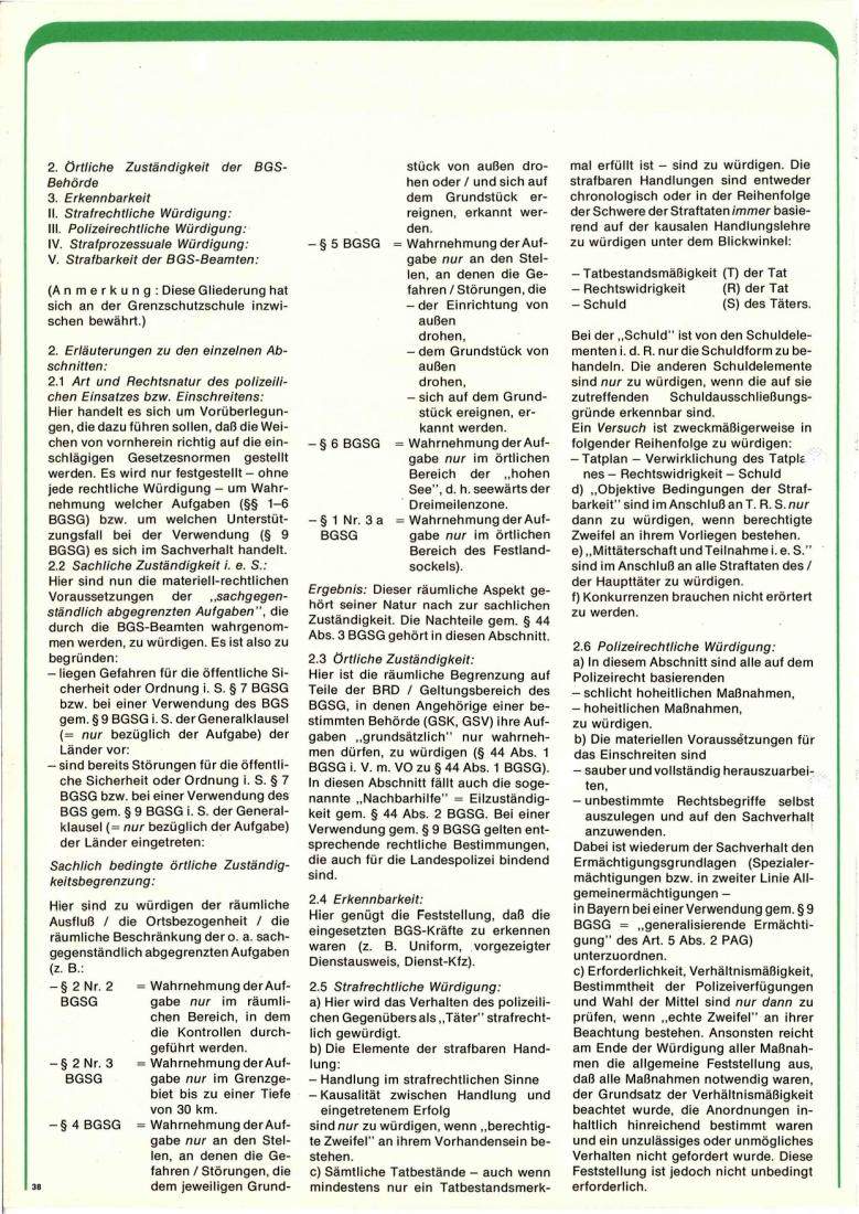 Zeitschrift des BGS 06/1974 – Seite 40