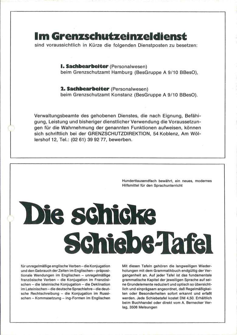 Zeitschrift des BGS 06/1974 – Seite 47