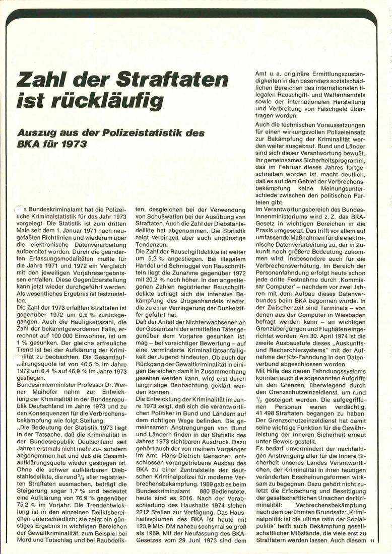 Zeitschrift des BGS 07/1974 – Seite 13