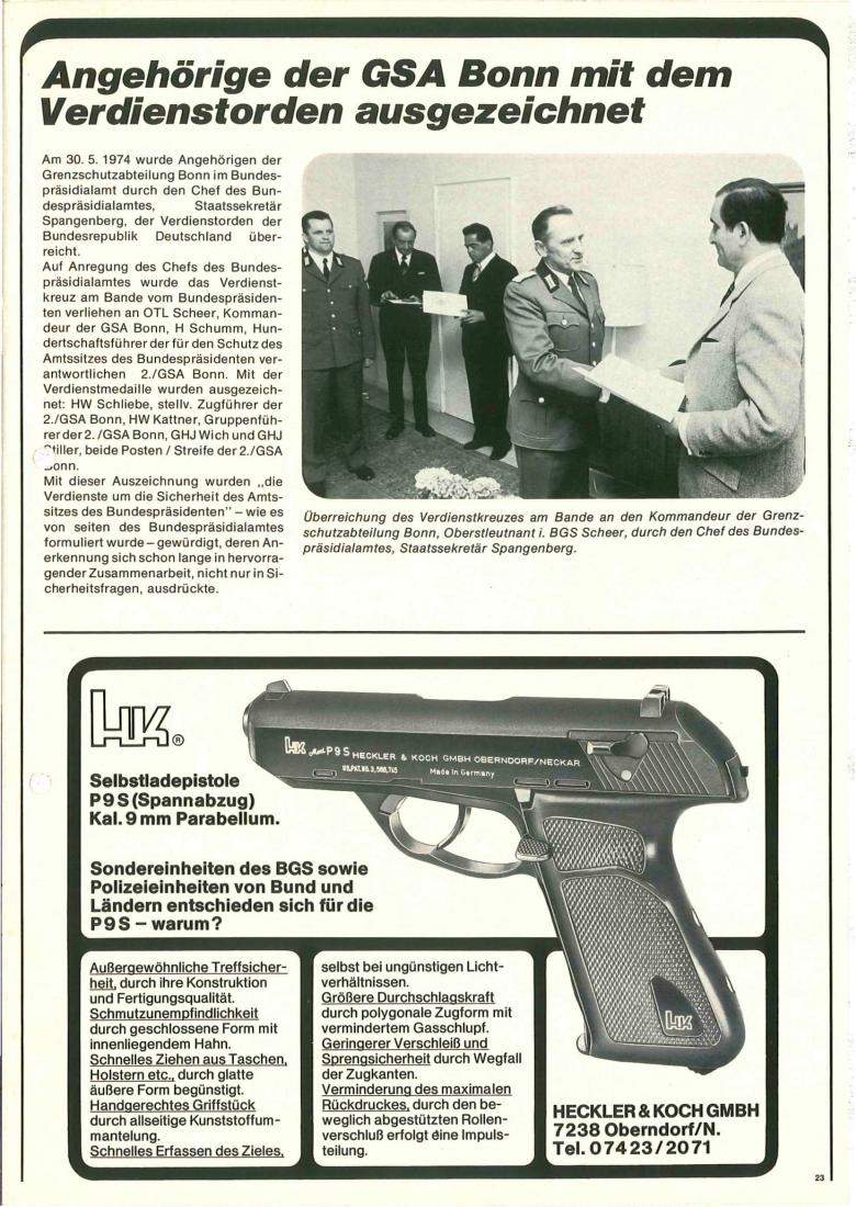 Zeitschrift des BGS 07/1974 – Seite 25