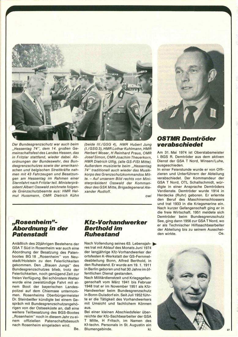 Zeitschrift des BGS 07/1974 – Seite 29