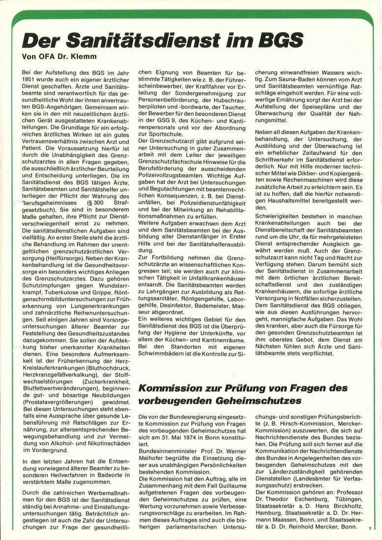 Zeitschrift des BGS 07/1974 – Seite 9