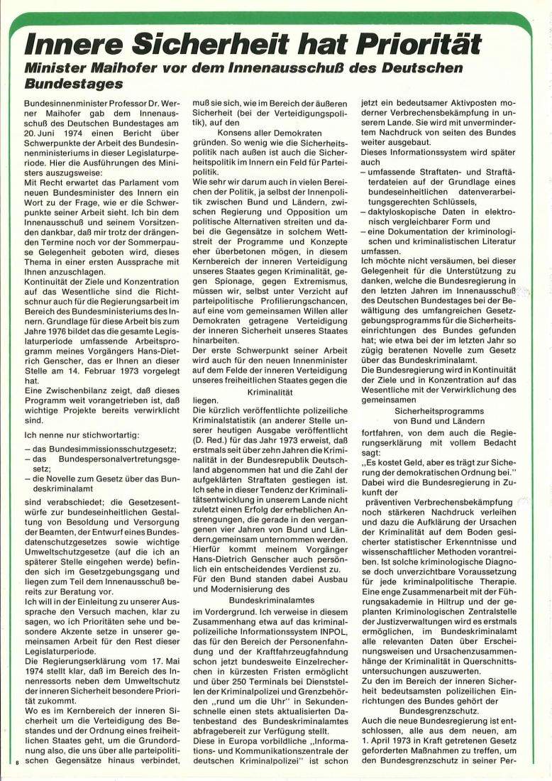 Zeitschrift des BGS 07/1974 – Seite 10
