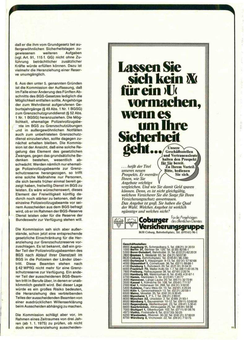 Zeitschrift des BGS 01/1975 – Seite 13