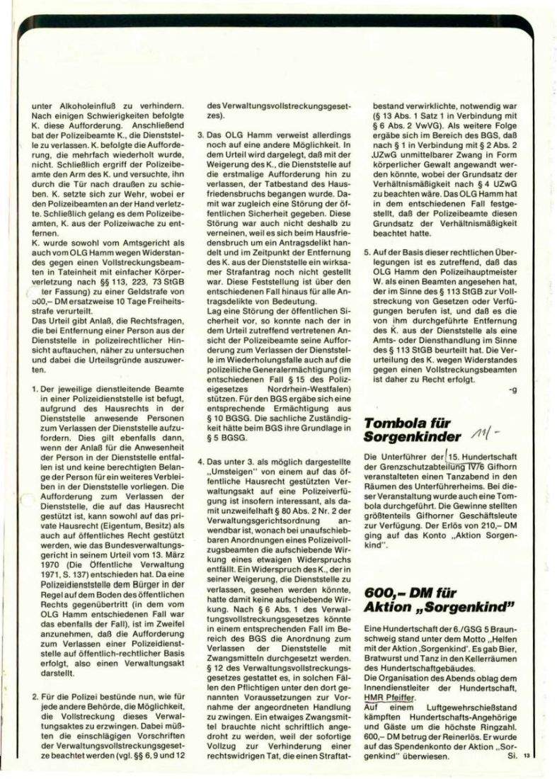 Zeitschrift des BGS 01/1975 – Seite 15