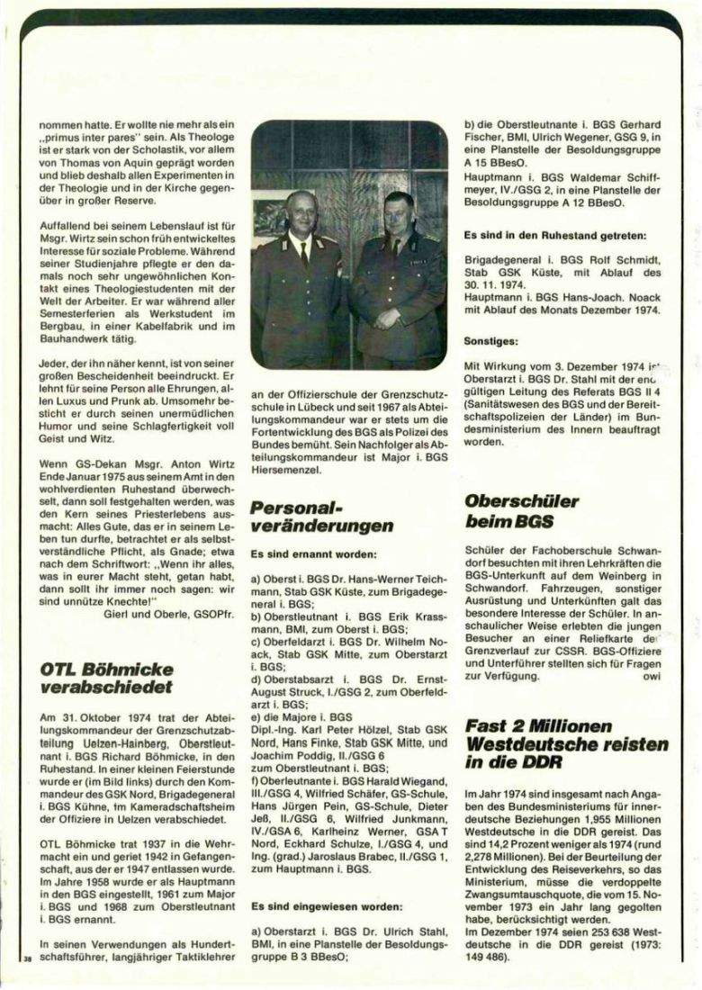 Zeitschrift des BGS 01/1975 – Seite 40