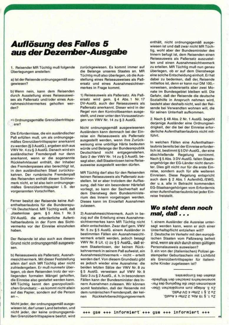 Zeitschrift des BGS 01/1975 – Seite 51