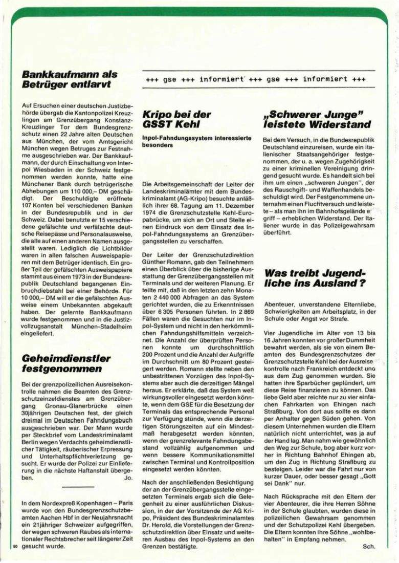 Zeitschrift des BGS 01/1975 – Seite 52