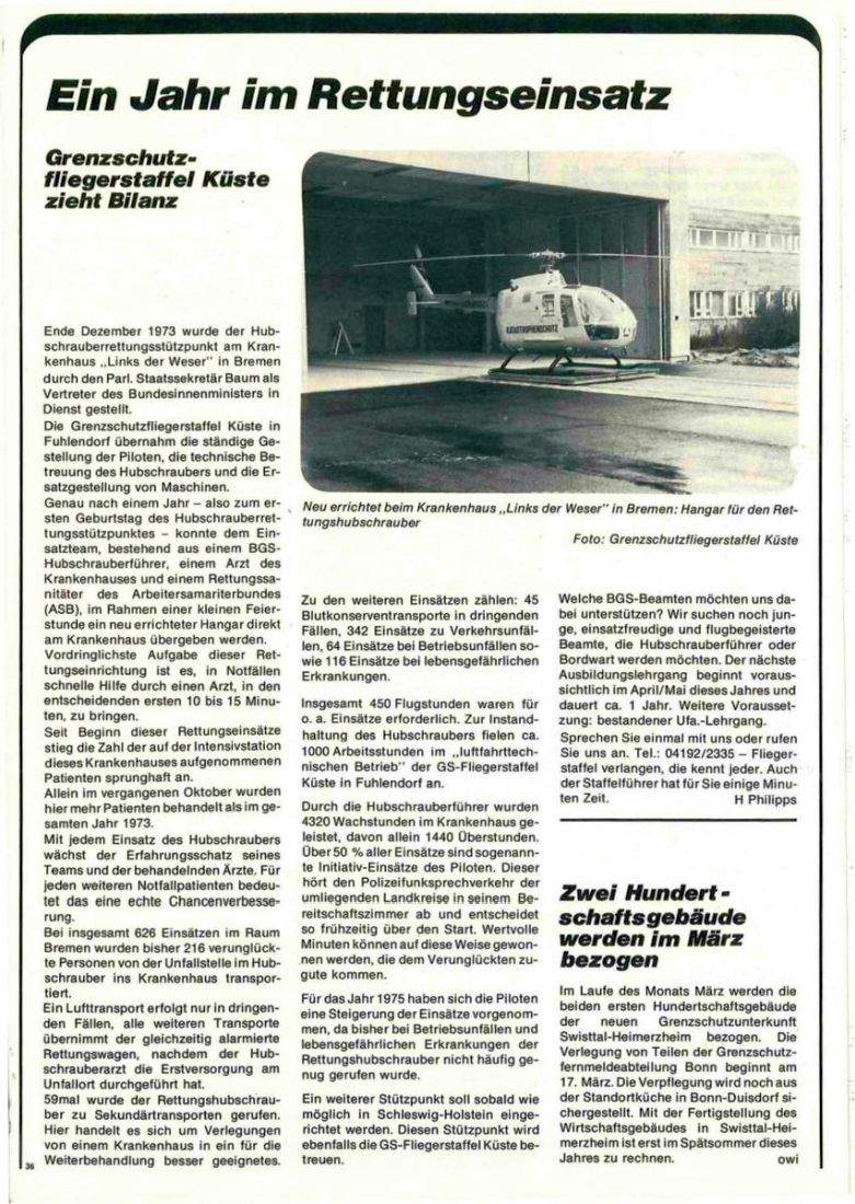 Zeitschrift des BGS 02/1975 – Seite 38