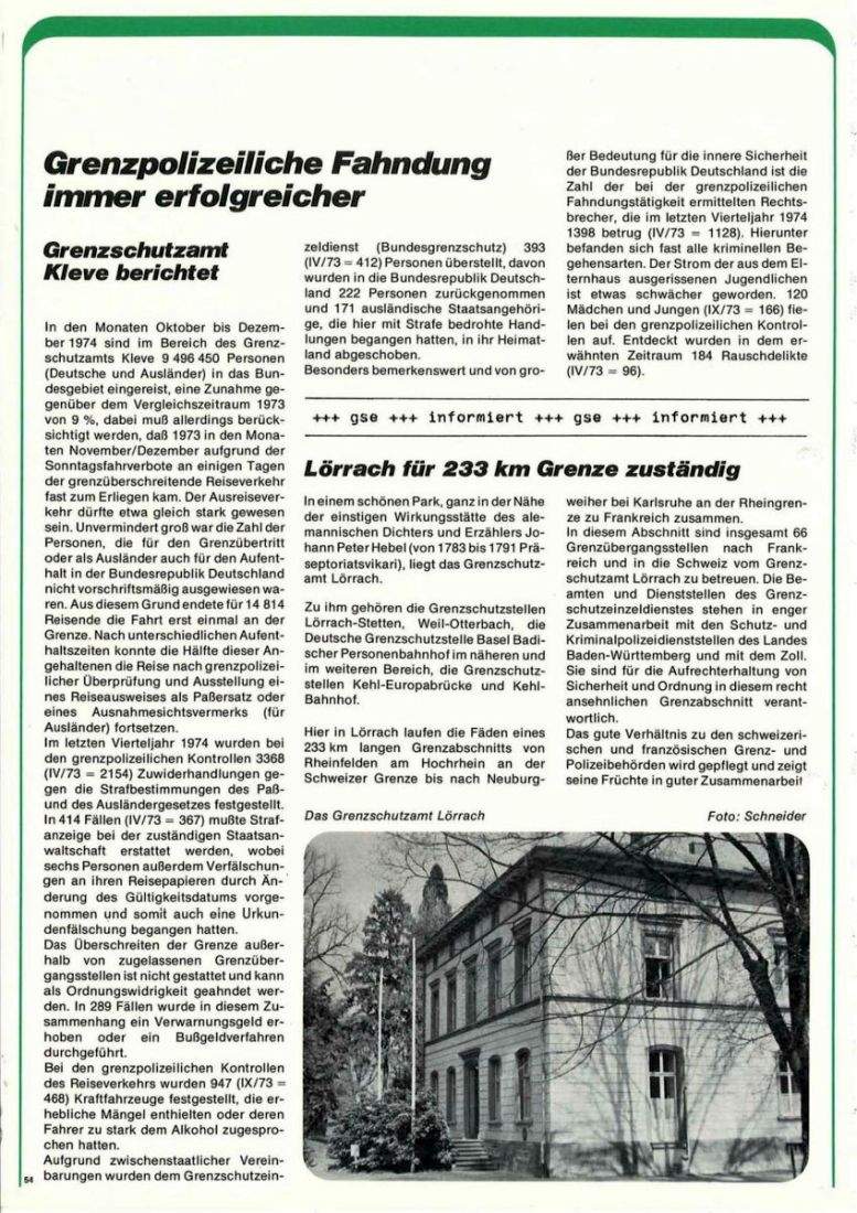 Zeitschrift des BGS 02/1975 – Seite 56