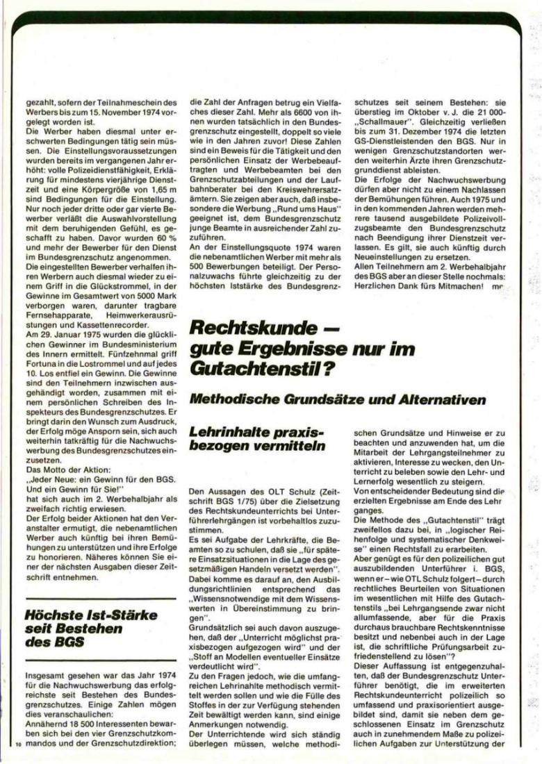 Zeitschrift des BGS 03/1975 – Seite 12