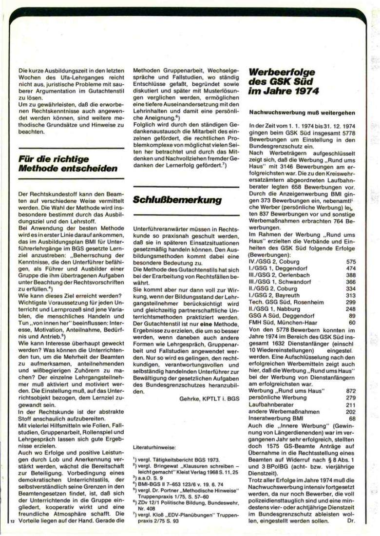 Zeitschrift des BGS 03/1975 – Seite 14