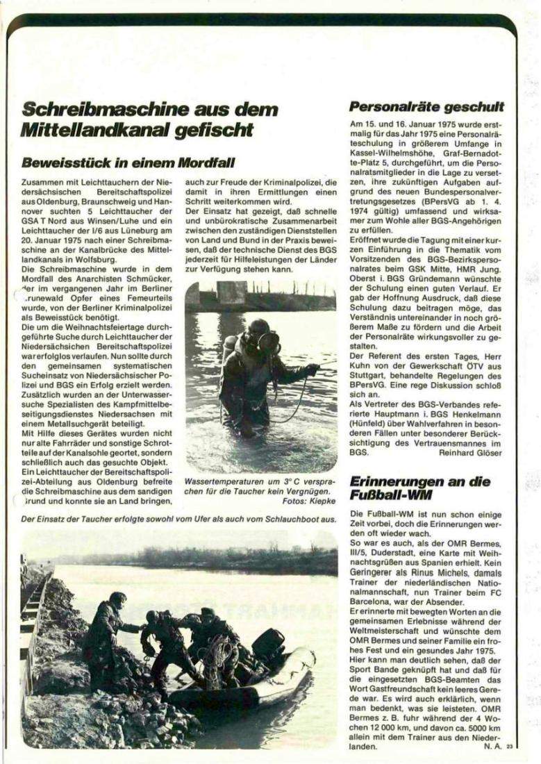 Zeitschrift des BGS 03/1975 – Seite 25