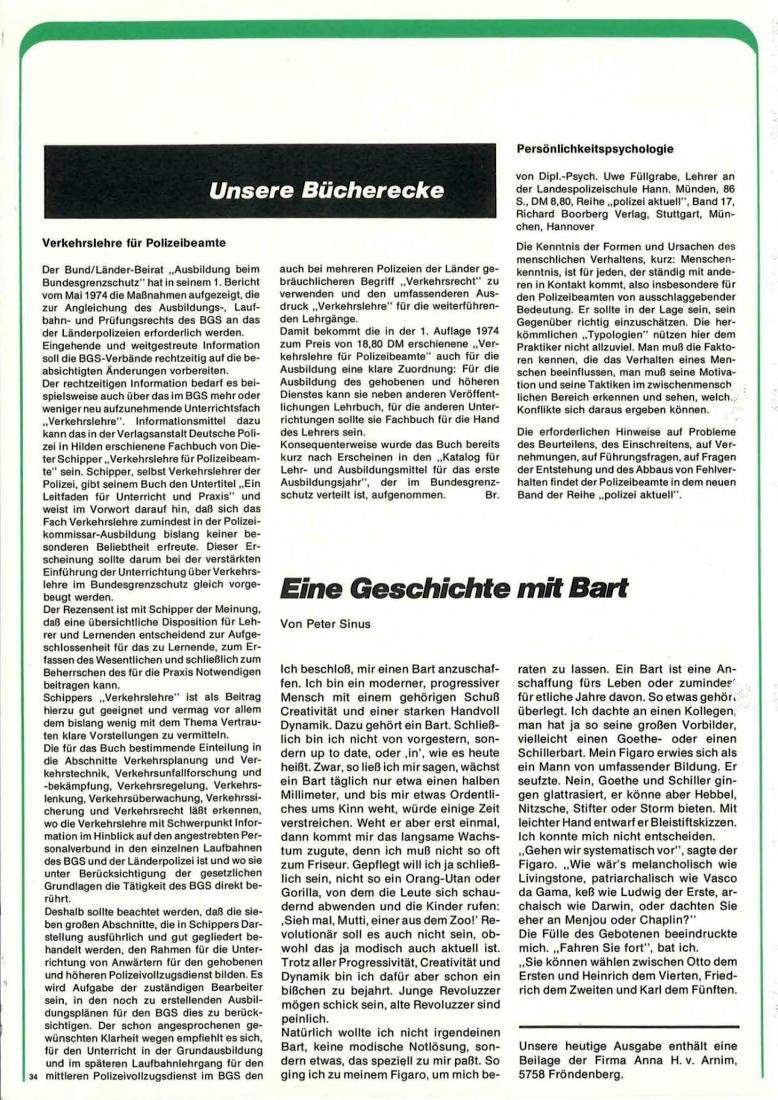 Zeitschrift des BGS 04/1975 – Seite 36