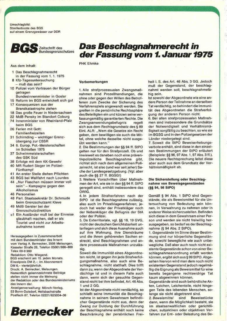 Zeitschrift des BGS 09/1975 – Seite 3