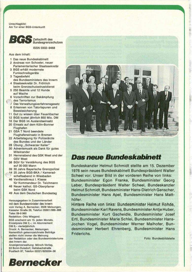 Zeitschrift des BGS 01/1977 – Seite 3